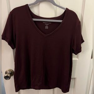 American Eagle Soft & Sexy Plush V-neck Tee